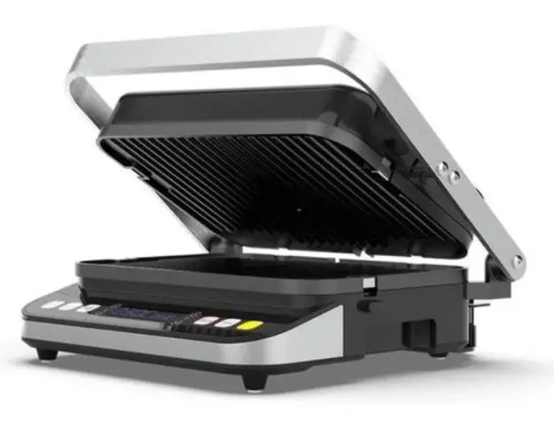 Gratar electric AENO EG1, 2000W (Negru/Argintiu)
