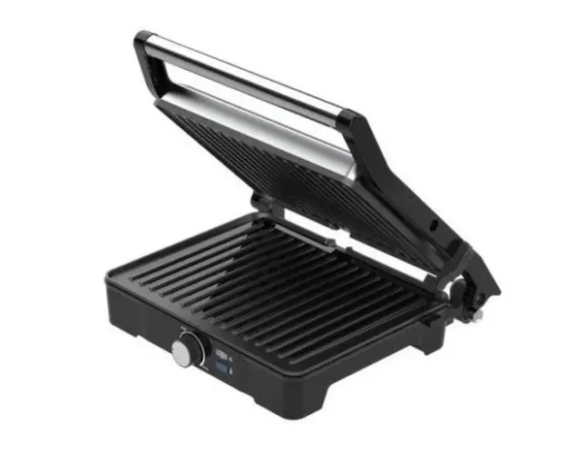 Gratar electric AENO EG2, 2000W (Negru/Argintiu)