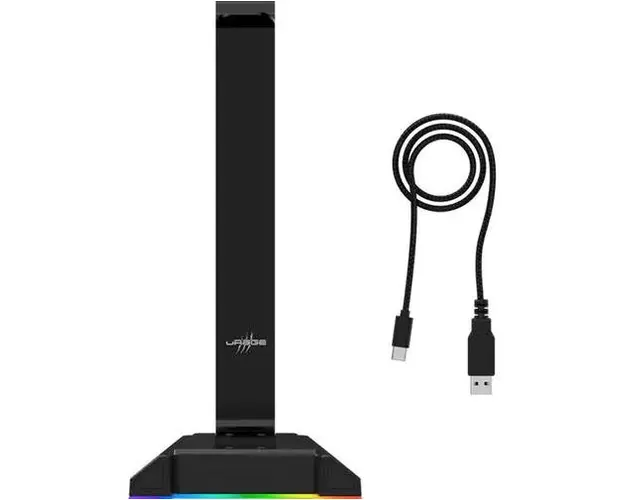 Stand Casti uRage AFK 300, Iluminare LED (Negru)