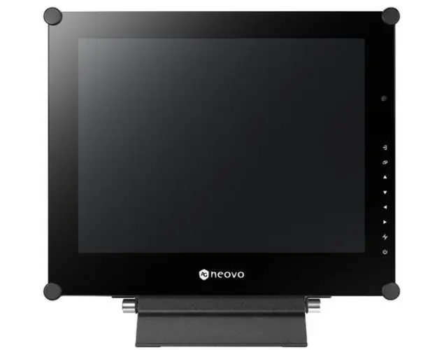Monitor VA LED AG Neovo 15inch X-15E, XGA (1024 x 768), VGA, DVI, HDMI, DisplayPort, Boxe (Negru)