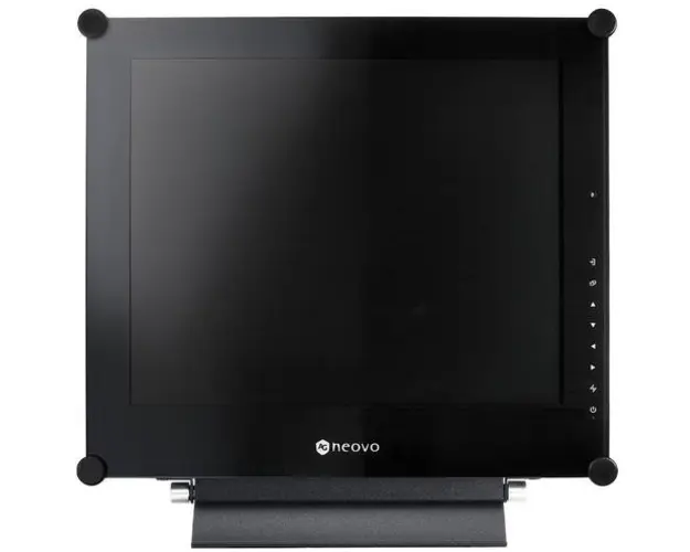 Monitor VA LED AG Neovo 17inch X-17E, SXGA (1280 x 1024), VGA, DVI, HDMI, DisplayPort, Boxe (Negru)