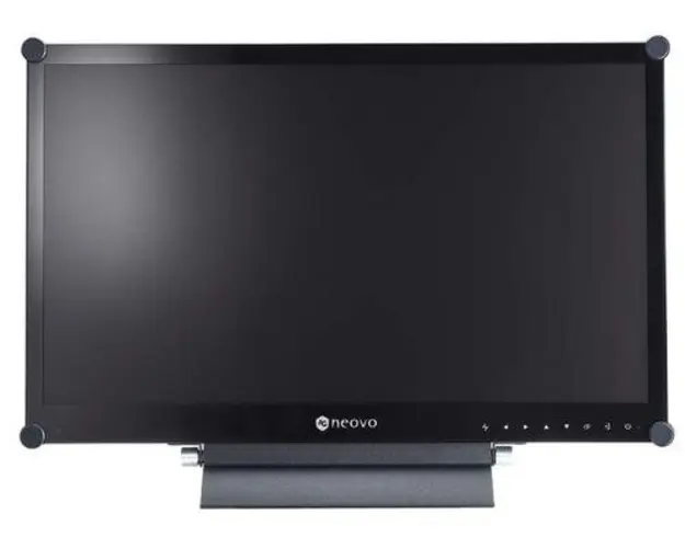 Monitor VA LED AG Neovo 23.8inch X-24E, Full HD (1920 x 1080), VGA, DVI, HDMI, DisplayPort, Boxe (Negru)