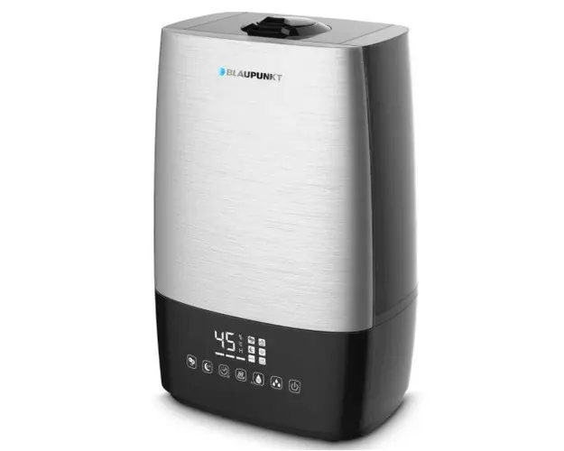 Umidificator de aer Blaupunkt AHS801, 5 L, 400 ml/h, Display LCD (Argintiu/Negru)