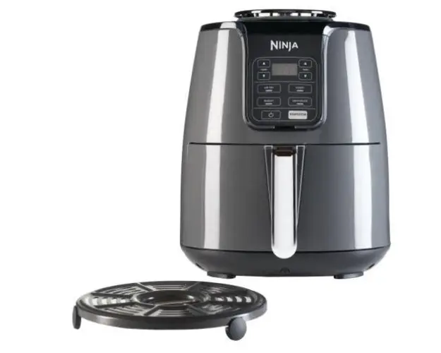 Friteuza Ninja Air AF100UK, 1550 W, 4 Functii de gatit, 3.8 L (Negru/Gri)