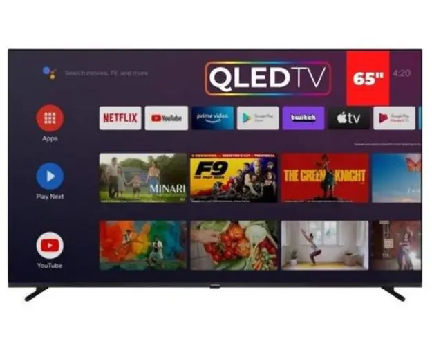 Televizor QLED AIWA 165 cm (65inch) QLED-865UHD-SLI, Ultra HD 4K, Smart TV, Chromecast, WiFi