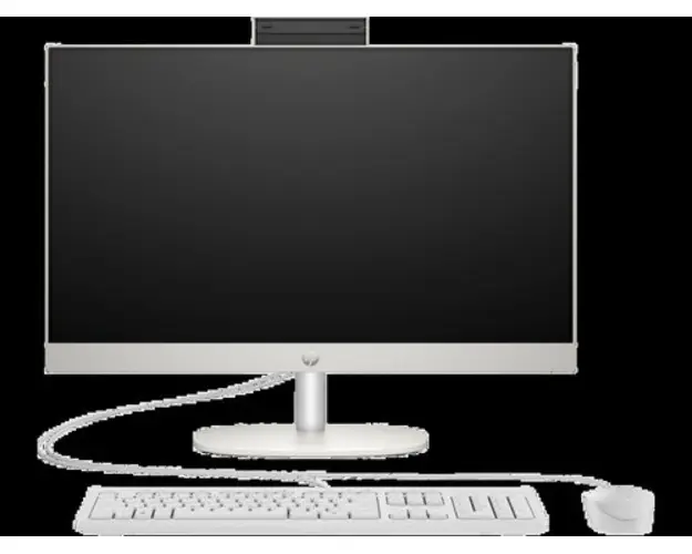 All in One PC HP ProOne 240 G10, Procesor Intel Core i5-1335U, 10 cores, 1.3GHz up to 4.6GHz, 12MB, 23.8inch FHD (1920x1080), 16GB DDR4, 512GB SSD, Wi-Fi, Bluetooth, Intel Iris Xe Graphics, No OS (Alb)