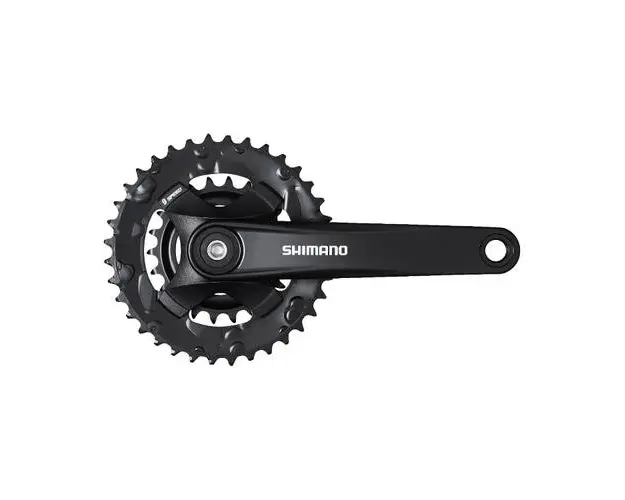 Angrenaj pedalier Shimano Altus FC-MT101-2, 2x9 viteze, Negru