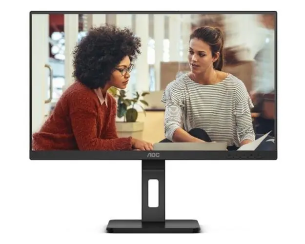 Monitor IPS LED AOC 60,5cm 24inch 24E3QAF, Full HD (1920x1080), VGA, HDMI, DisplayPort, Boxe, Pivot (Negru)