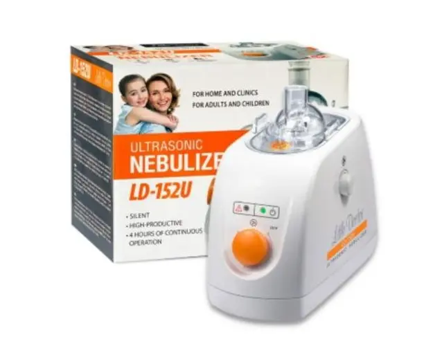 Aparat aerosoli cu ultrasunete Little Doctor LD-152U, debit si dimensiuni particule reglabile, pentru uz casnic si profesional (Alb)