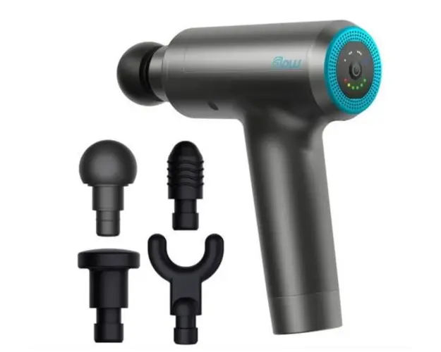 Aparat de masaj Flow Sports Technology SM00200, Autonomie 3 ore, 80 W (Negru)