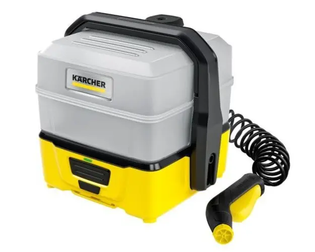 Aparat de spalat cu presiune Karcher Mobile Outdoor Cleaner 3 Plus, autonomie 15 min (Galben)