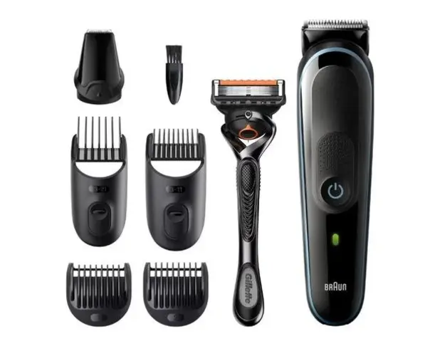 Aparat de tuns multifunctional BRAUN MGK5345, Acumulator, 100 minute Autonomie (Negru)