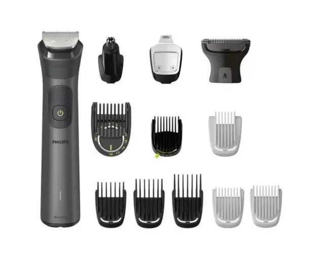 Aparat de tuns multifunctional 13 in 1 Philips Multigroom Series 7000 MG7920/15, Acumulator, Autonomie 120 min, Rezistent la apa, 3 peipteni (Negru)