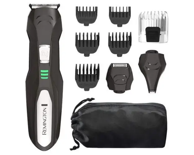 Aparat de tuns Remington PG6024, 3 mm  30 mm, Auto-ascutire, Acumulator, Autonomie 40 minute, Trimmer pentru detalii, Indicator cu LED (Negru)