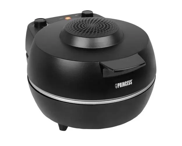 Aparat electric pizza Princess Pro, cu piatra, 1200W, Negru