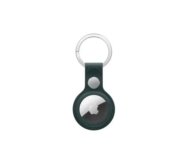 Breloc Apple MA7J4ZM/A pentru AirTag, FineWoven Key Ring (Verde inchis)