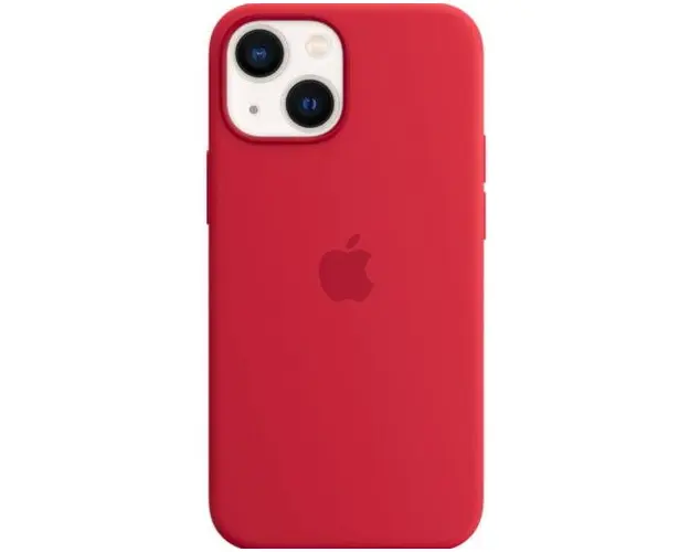 Protectie Spate Apple pentru Apple iPhone 13, Silicon (Rosu) 