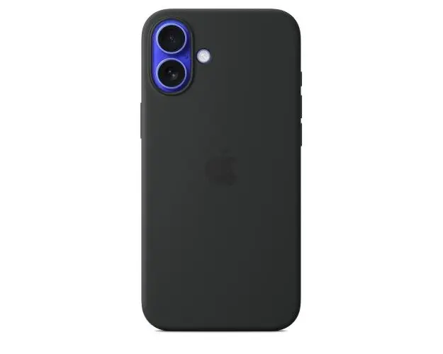 Husa Protectie Spate Apple MYY93ZM/A pentru iPhone 16 Plus, Silicone Case cu MagSafe (Negru)