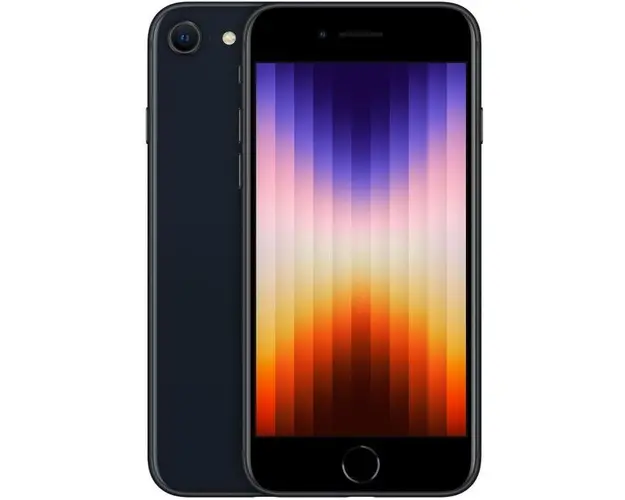 Telefon Mobil Apple iPhone SE (2022), Procesor Apple A15 Bionic Hexa-core, Retina IPS LCD Capacitive Touchscreen 4.7inch, 4GB RAM, 64GB Flash, Camera 12MP, Wi-Fi, iOS, 5G (Negru)