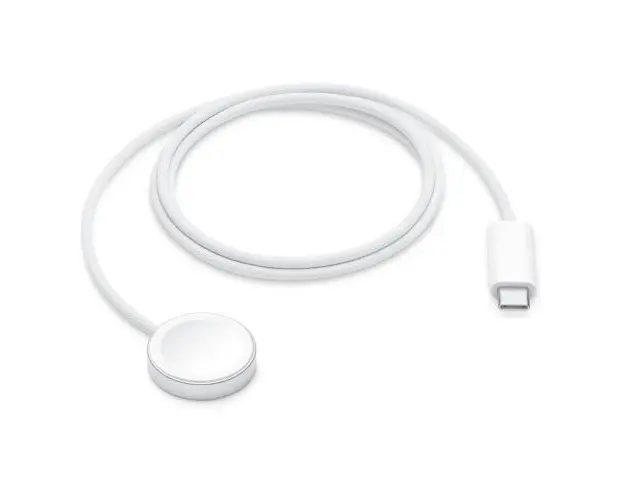 Incarcator magnetic pentru Apple Watch MT0H3ZM/A, USB-C 1m (Alb)