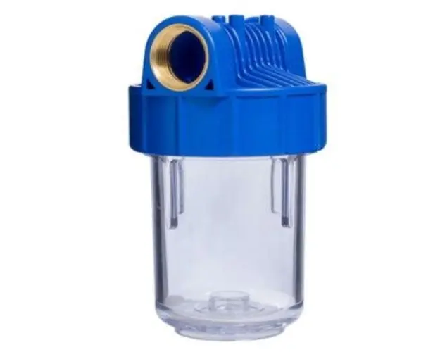 Carcasa filtru Valrom 5″ D1/2inch(Albastru/Transparent)