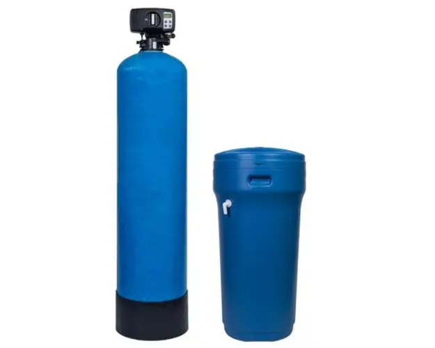Statie tratare apa Valrom aquaPUR MIX 37 SIMPLEX, 1.4 mc/h, Sare 80 kg, BY-PASS, 2-6 Bari (Albastru)