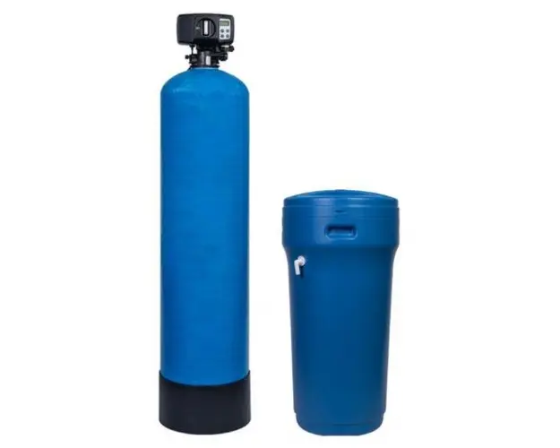 Statie dedurizare apa Valrom aquaPUR SOFT 37 SIMPLEX, 2.5 mc/h, BY-PASS, Sare 80 kg, 2-6 Bari (Albastru)