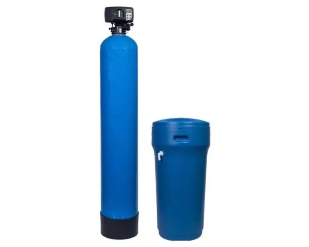 Statie dedurizare apa Valrom aquaPUR SOFT 50 SIMPLEX, 3 mc/h, BY-PASS, Sare 80 kg, 2-6 Bari (Albastru)