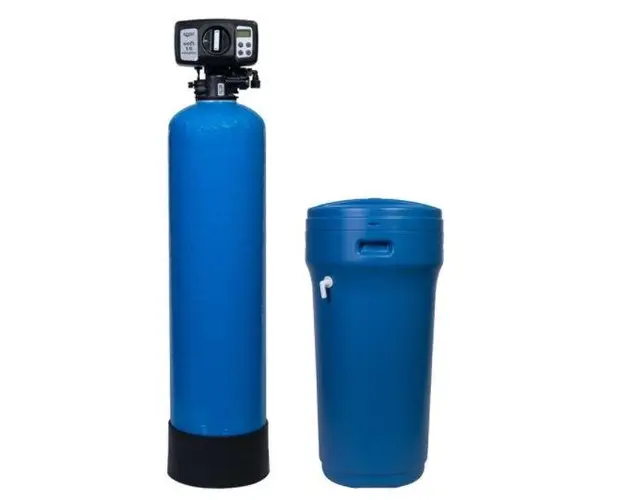Statie dedurizare apa Valrom aquaPUR SOFT 18 SIMPLEX, 1.5 mc/h, BY-PASS, Sare 80 kg, 2-6 Bari (Albastru) 