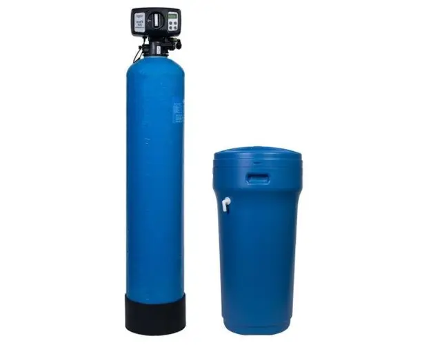 Statie dedurizare apa Valrom aquaPUR SOFT 25 SIMPLEX, 2 mc/h, BY-PASS, Sare 80 kg, 2-6 Bari (Albastru)
