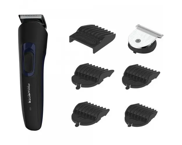 Aparat de tuns Rowenta Multistyle 7 IN 1 TN8930F0, Autonomie 60 minute, 4 piepteni, Interval lungime 1-12 mm (Negru)