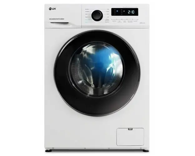 Masina de spalat rufe LDK Queen INV914SBKD, 9 Kg, 1400 rpm, Clasa A, Steam, Amanare pornire, DrumClean, Motor Inverter (Alb)