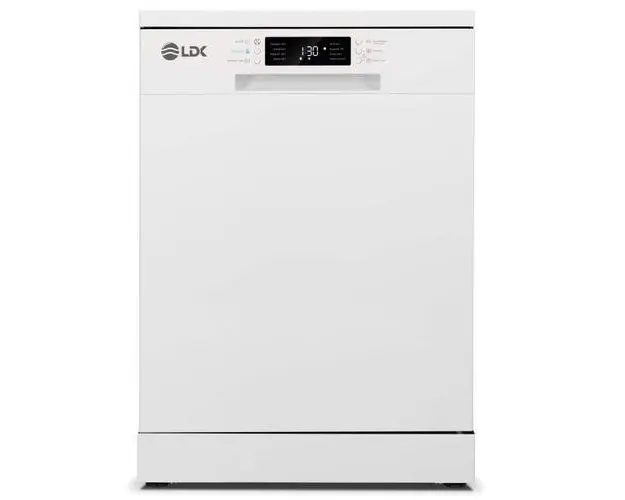 Masina de spalat vase LDK Queen D153LYW, 15 seturi, 8 programe, Clasa D, Hygene, Intensive, Super 29, Dual wash, Machine care, 60 cm (Alb)