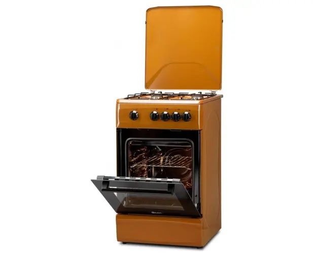 Aragaz LDK 5060 LIGHT BROWN RMV LPG, Gaz, 4 Arzatoare, 46 L, 50 cm (Maro)