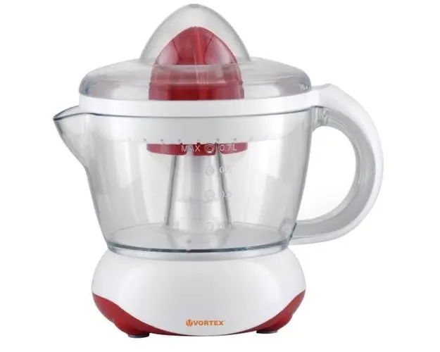 Storcator de citrice Vortex VO4004, 40 W, 0.7 L, Rotire bidirectionala (Alb/Rosu)