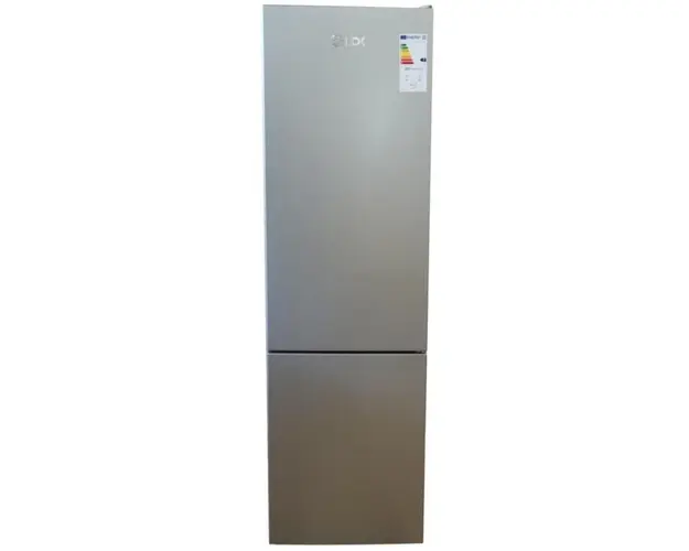 Combina frigorifica LDK Boreal DDS400IHLF, 378 L, Static, Clasa F, H 201 cm (Argintiu)