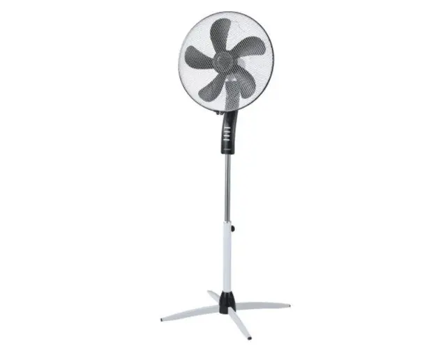 Ventilator cu picior Blaupunkt ASF501, 55 W, 3 Trepte de viteza, Functie oscilare (Negru/Alb)