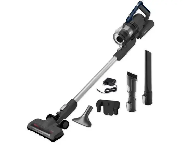 Aspirator vertical Amica VM 9012 Joran Turbo, Baterie Li-Ion, 350 W, Iluminare LED perie (Negru)