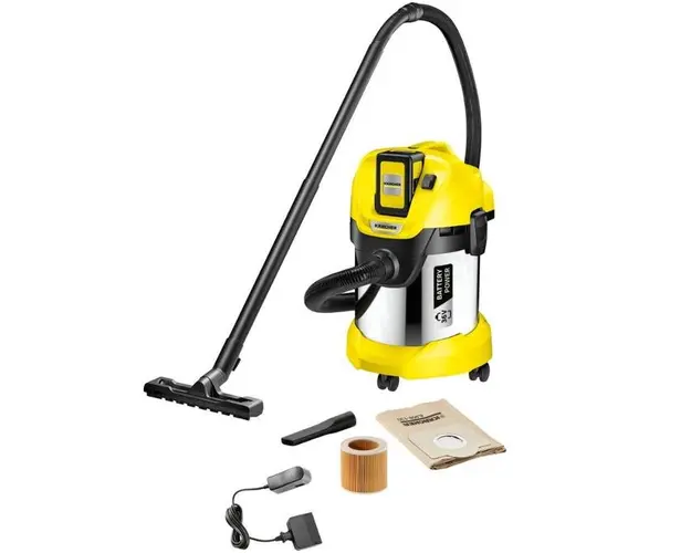 Aspirator umed-uscat Kracher WD3, 300W, 36V (Galben)