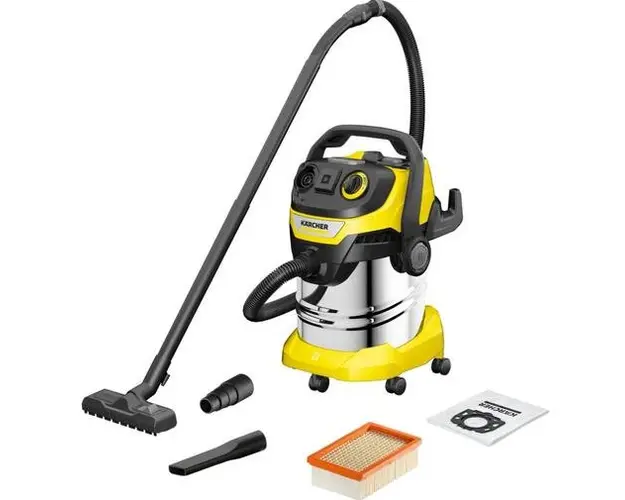 Aspirator umed/uscat Karcher WD 5 PS V-25/5/22, 1100W, 25L (Negru/Galben)