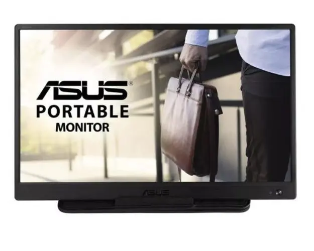 Monitor Portabil TN LED Asus ZenScreen 15,6inch MB165B, WXGA (1366 x 768), USB (Negru)