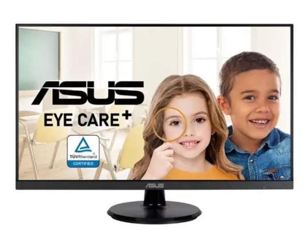 Monitor IPS LED ASUS 27inch VA27DQF, Full HD (1920x1080), HDMI, DisplayPort, Boxe, 100 Hz, 1 ms (Negru)