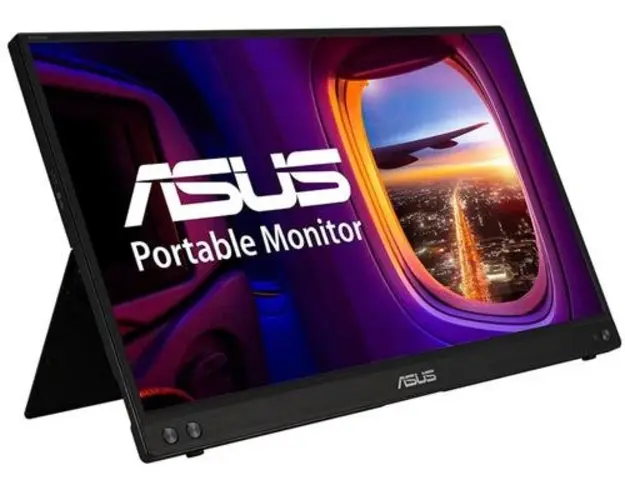 Monitor Portabil IPS LED ASUS 15.6inch MB16ACV, Full HD (1920 x 1080), USB Type-C (Negru)