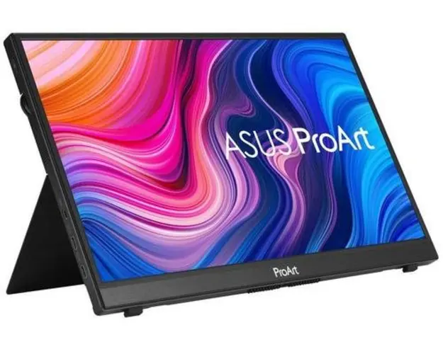 Monitor Portabil IPS LED Asus ProArt 14inch PA148CTV, Full HD (1920x1080), microHDMI, USB Type-C, Touchscreen, Boxe, Pivot (Negru)