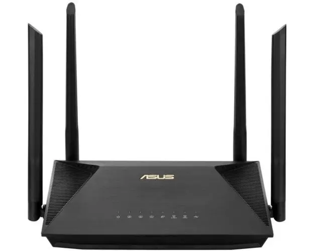 Router Gaming Wireless ASUS RT-AX53U, AX1800, WiFi 6, OFDMA, MU-MIMO, AiProtection, Parental Controls, 4 antene Wi-Fi (Negru)