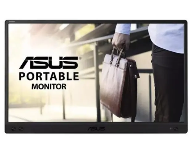 Monitor Portabil IPS LED ASUS ZenScreen 15.6inch MB166C, Full HD (1920 x 1080), USB Type-C (Negru)
