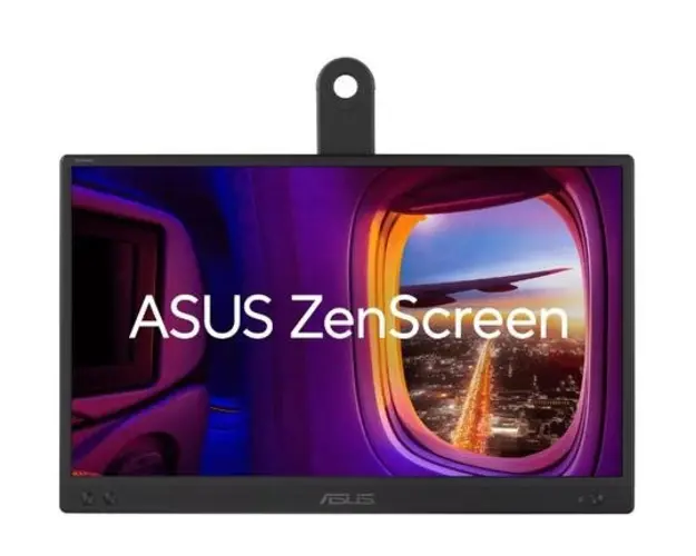 Monitor Portabil IPS LED Asus ZenScreen 15.6inch MB166CR, Full HD (1920 x 1080), USB-C (Negru)