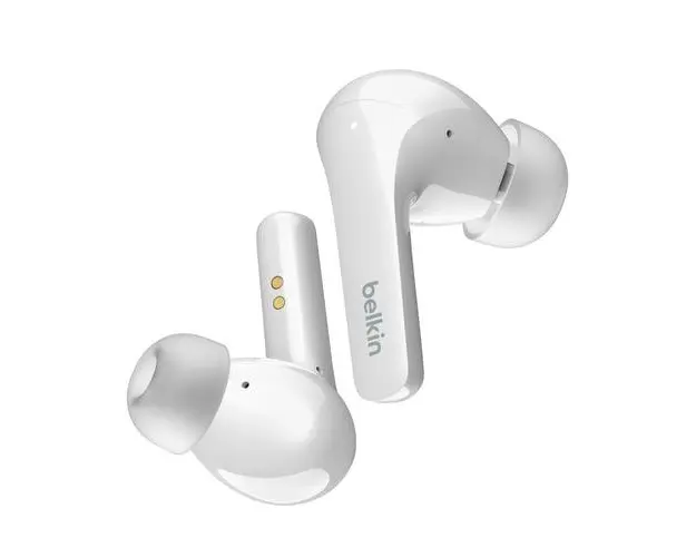 Casti True Wireless Belkin SoundForm Flow, Bluetooth, Microfon (Alb)