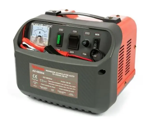 Redresor auto Almaz AZ-SE004, 30-250Ah (Gri/Portocaliu)