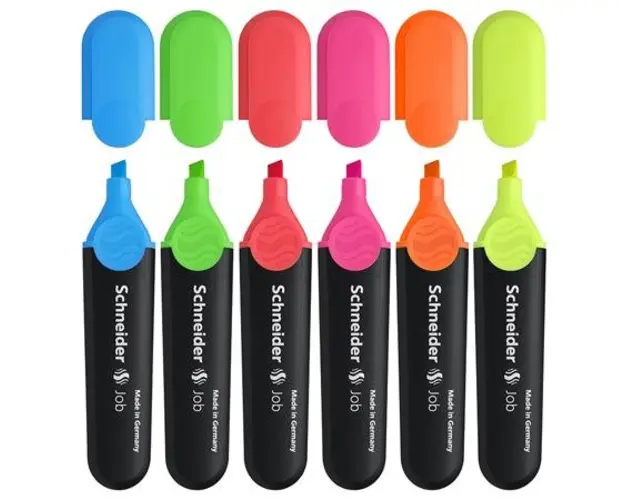 Set 6 evidentiatoare Schneider Neon